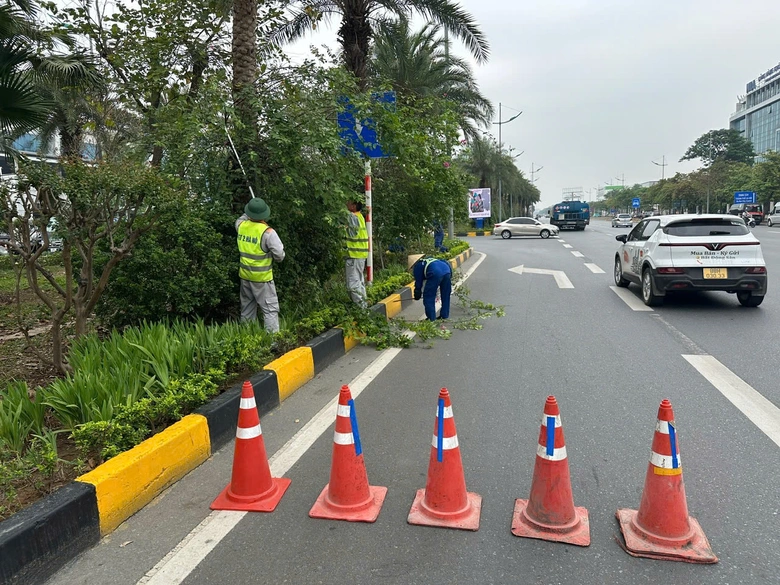 H&agrave; Nội r&agrave; so&aacute;t đ&egrave;n t&iacute;n hiệu, c&acirc;y xanh, chiếu s&aacute;ng trước cao điểm nghỉ lễ 30/4- Ảnh 9.