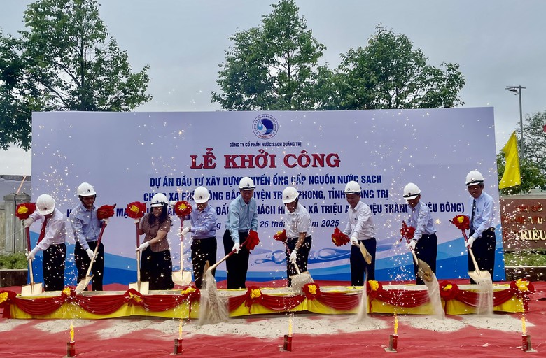 Quảng Trị: Thêm 40.000 người dân ở Triệu Phong có nước sạch cuối năm 2025- Ảnh 1.