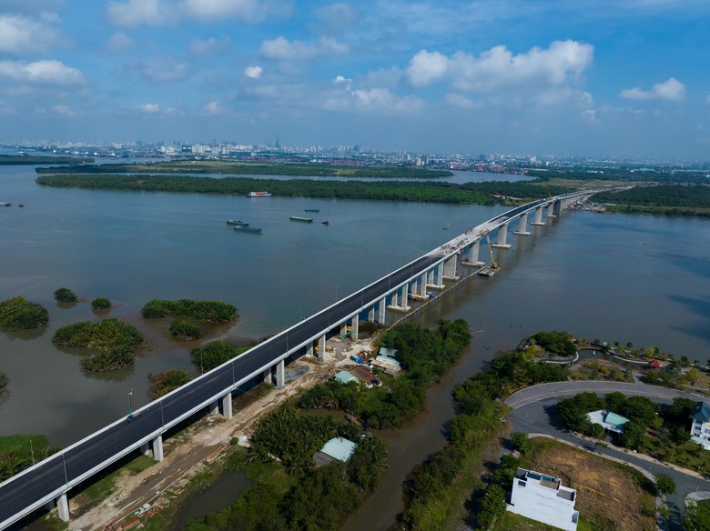 Ch&iacute;nh thức th&ocirc;ng xe kỹ thuật cầu Nhơn Trạch, nối TP.HCM - Đồng Nai- Ảnh 1.