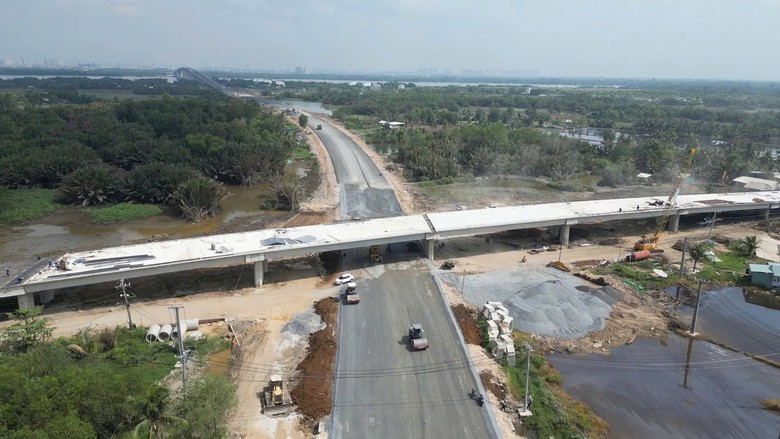 Ch&iacute;nh thức th&ocirc;ng xe kỹ thuật cầu Nhơn Trạch, nối TP.HCM - Đồng Nai- Ảnh 2.