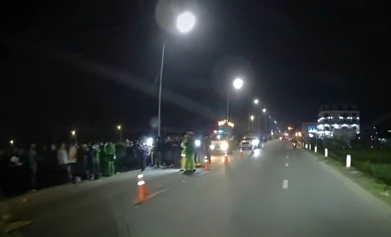 Hiện trường vụ tai nạn.