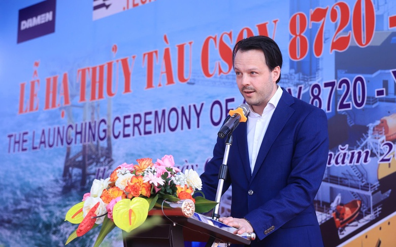 Hạ thủy tàu dịch vụ điện gió công nghệ “xanh” tại Hạ Long- Ảnh 3. Hạ thủy tàu dịch vụ điện gió công nghệ “xanh” tại Hạ Long- Ảnh 3.