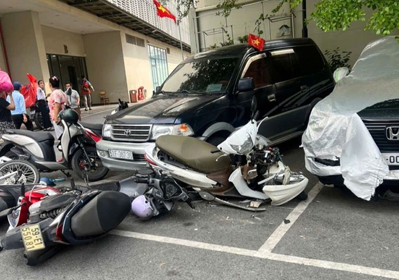 Hiện trường tai nạn.