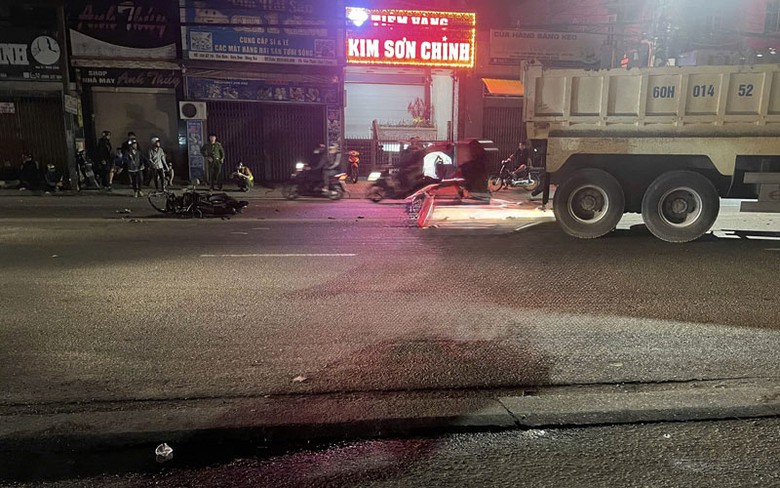 Hiện trường vụ tai nạn.