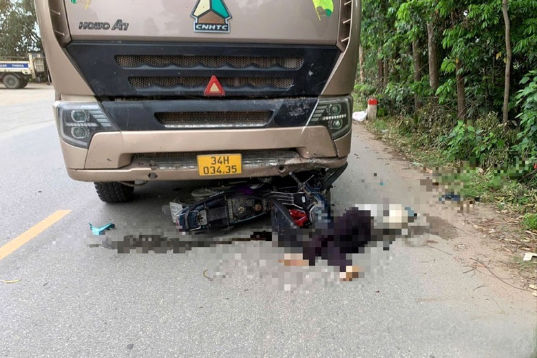 Hiện trường vụ tai nạn - Ảnh: Báo Hải Dương. Hiện trường vụ tai nạn - Ảnh: Báo Hải Dương.