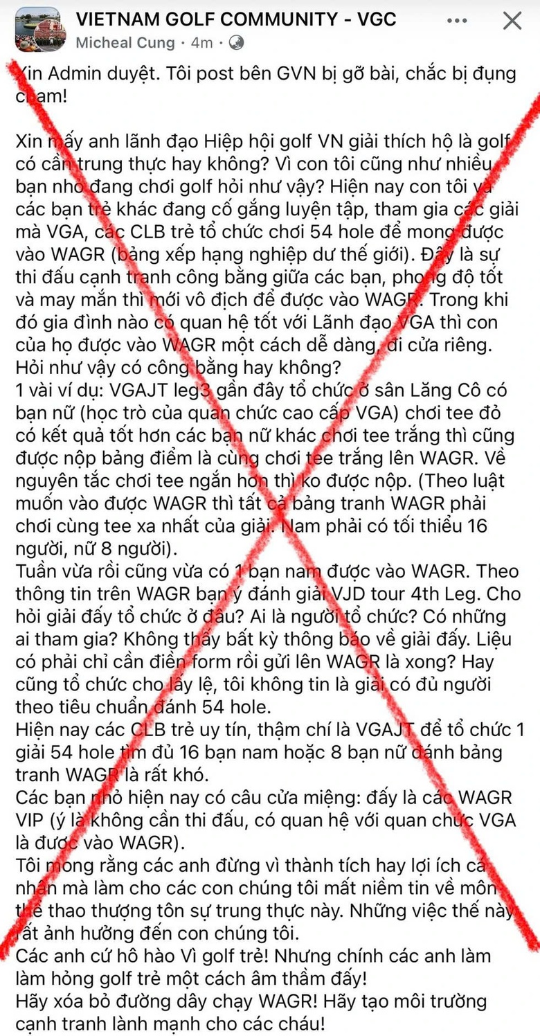Hiệp hội Golf Việt Nam l&ecirc;n tiếng khi bị tố thiếu minh bạch- Ảnh 2.