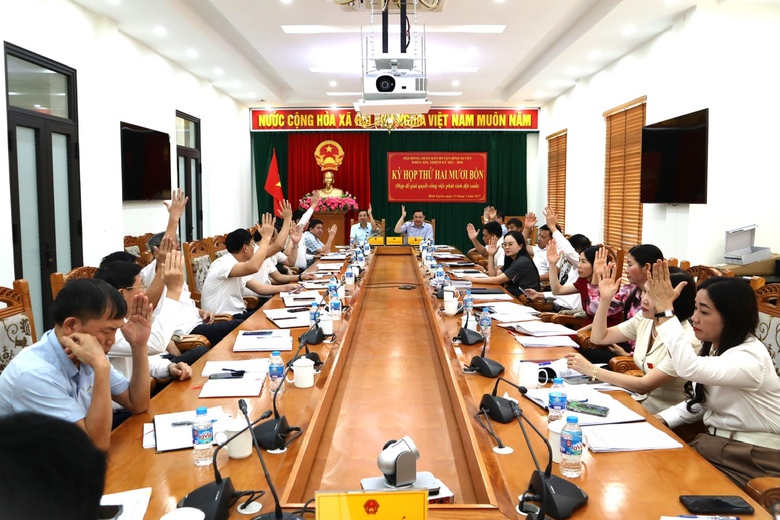 Vĩnh Ph&uacute;c: Huyện B&igrave;nh Xuy&ecirc;n tổ chức kỳ họp thứ 24 nhiệm kỳ 2021 - 2026- Ảnh 2.