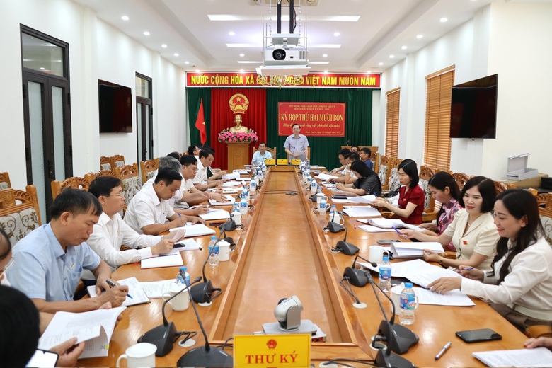 Vĩnh Ph&uacute;c: Huyện B&igrave;nh Xuy&ecirc;n tổ chức kỳ họp thứ 24 nhiệm kỳ 2021 - 2026- Ảnh 3.