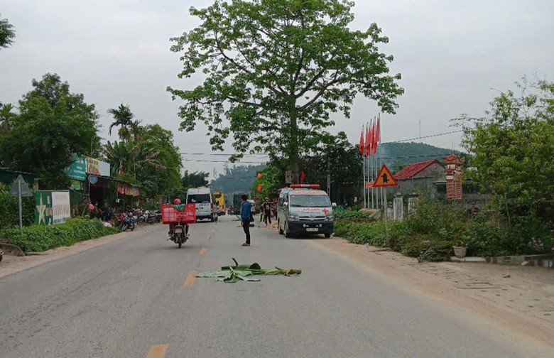 Đoạn đường xảy ra vụ tai nạn khiến người phụ nữ tử vong. Đoạn đường xảy ra vụ tai nạn khiến người phụ nữ tử vong.