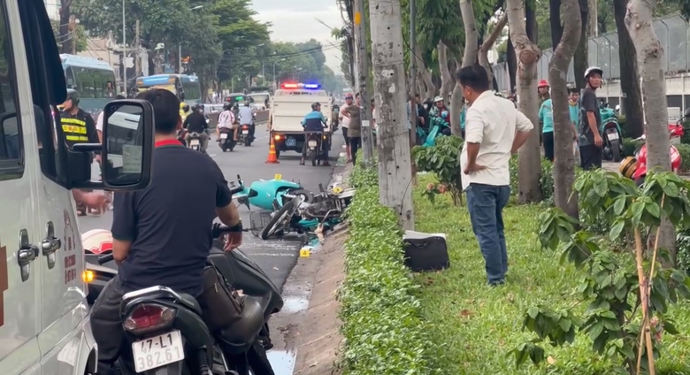 TP.HCM: Hai xe m&aacute;y va chạm tr&ecirc;n đường Quang Trung, một người tử vong- Ảnh 1.