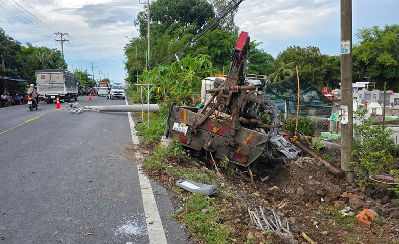 Hiện trường vụ tai nạn.