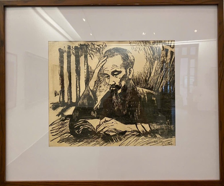 Khắc họa h&igrave;nh ảnh B&aacute;c Hồ trong c&aacute;c t&aacute;c phẩm mỹ thuật- Ảnh 10.