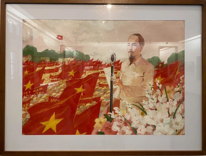 Khắc họa h&igrave;nh ảnh B&aacute;c Hồ trong c&aacute;c t&aacute;c phẩm mỹ thuật- Ảnh 13.