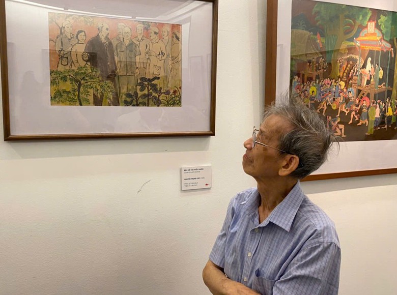 Khắc họa h&igrave;nh ảnh B&aacute;c Hồ trong c&aacute;c t&aacute;c phẩm mỹ thuật- Ảnh 3.