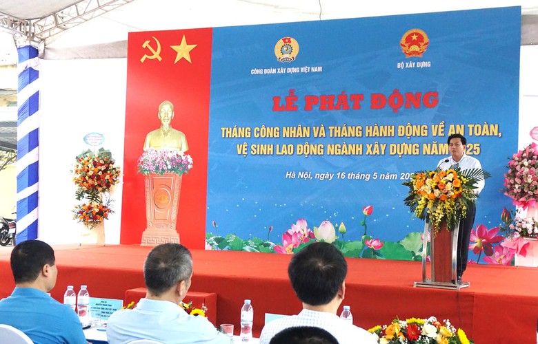 C&ocirc;ng đo&agrave;n X&acirc;y dựng ph&aacute;t động Th&aacute;ng C&ocirc;ng nh&acirc;n v&agrave; Th&aacute;ng h&agrave;nh động về ATVSLĐ 2025- Ảnh 2.