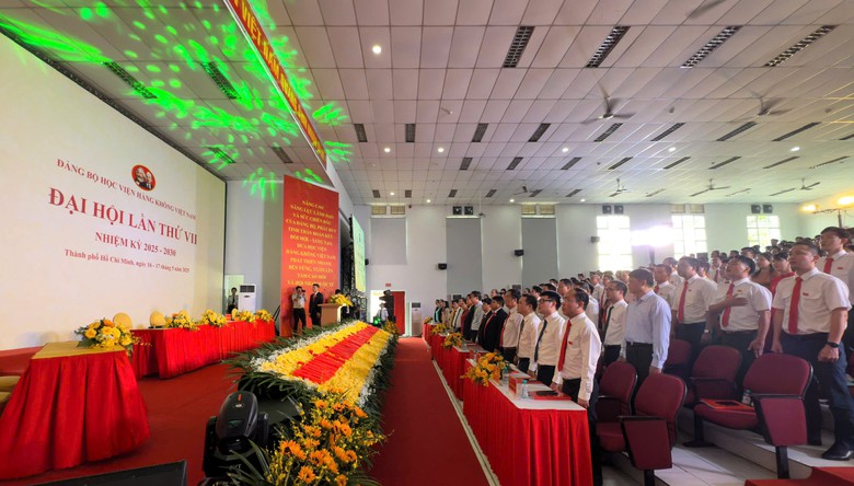 Đại hội Đảng bộ Học viện h&agrave;ng kh&ocirc;ng VN: X&aacute;c định mục ti&ecirc;u, giải ph&aacute;p đổi mới đ&agrave;o tạo- Ảnh 1.