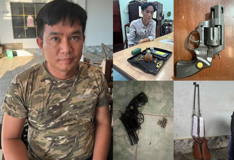 Bộ C&ocirc;ng an triệt ph&aacute; băng nh&oacute;m mua b&aacute;n vũ kh&iacute;, ma t&uacute;y, khởi tố 32 bị can- Ảnh 1.