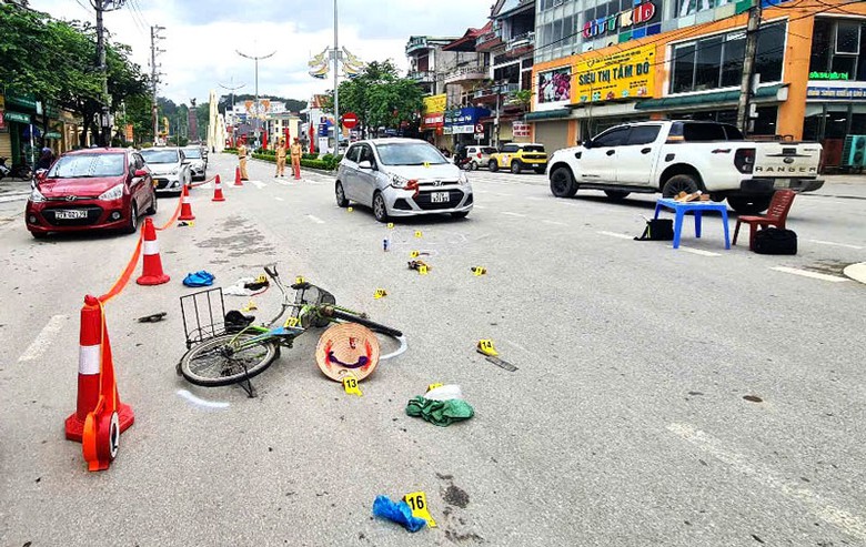 Hiện trường vụ tai nạn - Ảnh: Phạm Quang.