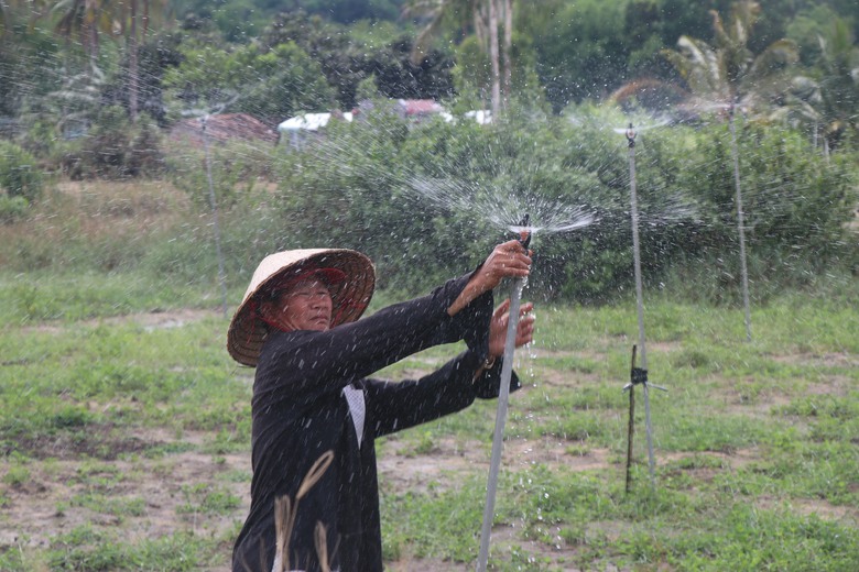 B&igrave;nh Định: "Hồi sinh" trạm bơm bỏ hoang nhiều năm, nước về tận ch&acirc;n ruộng- Ảnh 1.