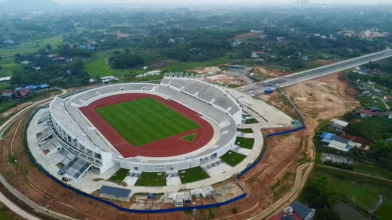 To&agrave;n cảnh s&acirc;n vận động hiện đại bậc nhất v&ugrave;ng trung du tại Th&aacute;i Nguy&ecirc;n sắp ho&agrave;n th&agrave;nh- Ảnh 1.