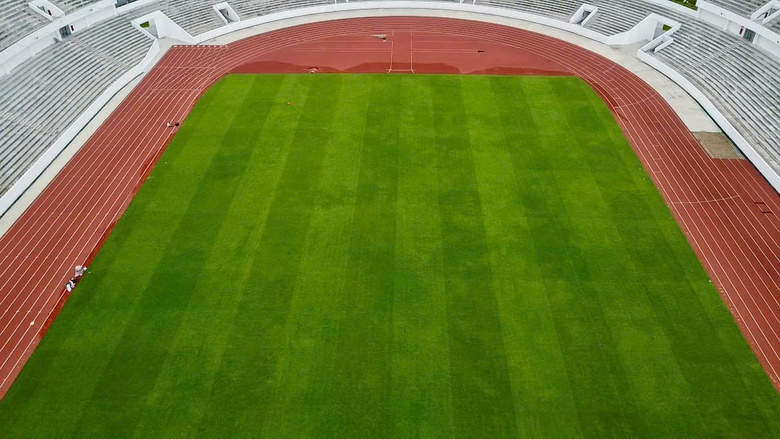 To&agrave;n cảnh s&acirc;n vận động hiện đại bậc nhất v&ugrave;ng trung du tại Th&aacute;i Nguy&ecirc;n sắp ho&agrave;n th&agrave;nh- Ảnh 12.