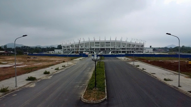 To&agrave;n cảnh s&acirc;n vận động hiện đại bậc nhất v&ugrave;ng trung du tại Th&aacute;i Nguy&ecirc;n sắp ho&agrave;n th&agrave;nh- Ảnh 11.