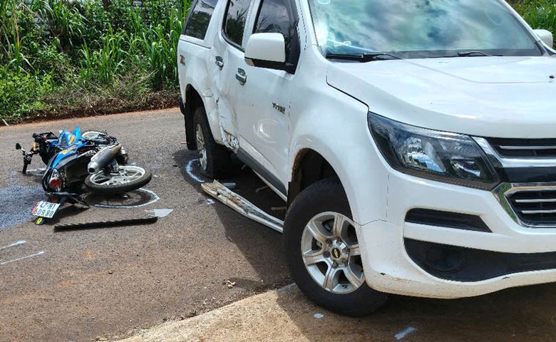 Hiện trường vụ tai nạn.