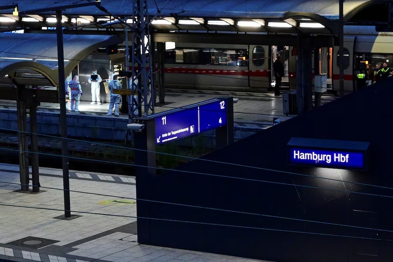 Đ&acirc;m dao ở nh&agrave; ga Hamburg, Đức, 18 người bị thương- Ảnh 1.