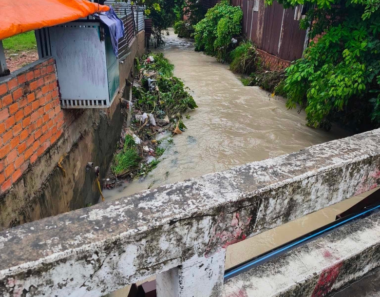 Nhiều đường ở Đồng Nai ngập s&acirc;u hơn nửa m&eacute;t v&igrave; mưa lớn- Ảnh 7.