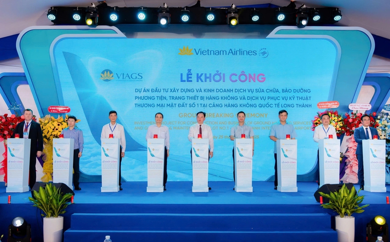Vietnam Airlines khởi c&ocirc;ng dự &aacute;n dịch vụ kỹ thuật mặt đất tại s&acirc;n bay Long Th&agrave;nh- Ảnh 1.