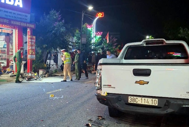 Hiện trường vụ tai nạn - Ảnh: Báo Hà Tĩnh. Hiện trường vụ tai nạn - Ảnh: Báo Hà Tĩnh.