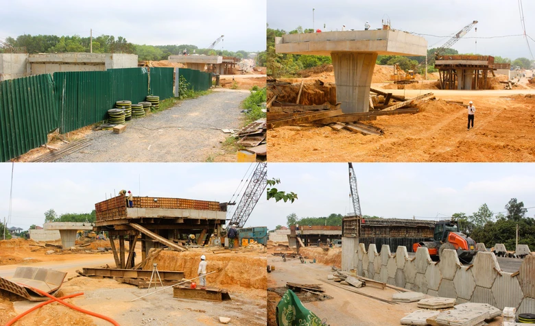 Cận cảnh 3 cầu vượt n&uacute;t giao cao tốc Vạn Ninh - Cam Lộ bứt ph&aacute; tiến độ sau khi c&oacute; mặt bằng- Ảnh 12.