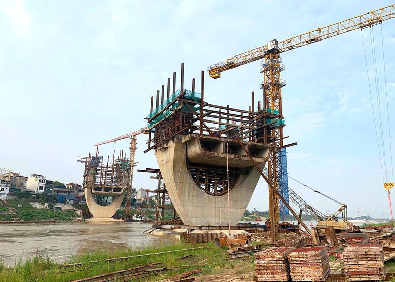 Vướng mặt bằng, dự &aacute;n cầu Đuống nguy cơ "vỡ" tiến độ- Ảnh 1.