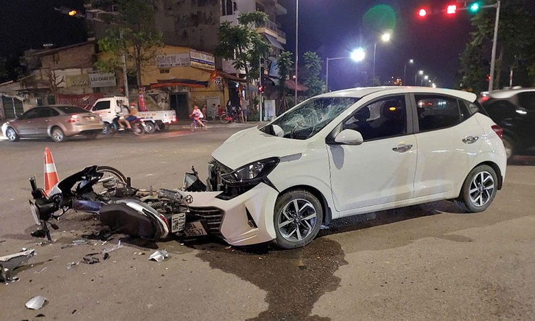 Hiện trường vụ tai nạn - Ảnh: Quốc Phương.