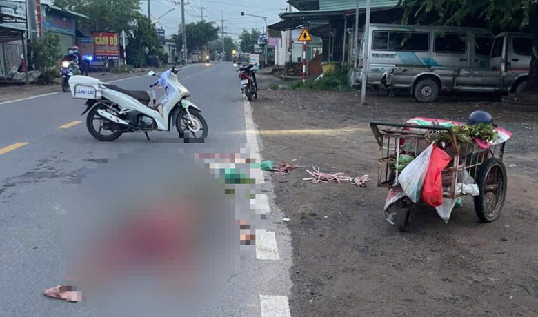 C&ocirc;ng an t&igrave;m nh&acirc;n chứng vụ tai nạn tr&ecirc;n đường H&ugrave;ng Vương khiến cụ b&agrave; 74 tuổi nguy kịch- Ảnh 1.