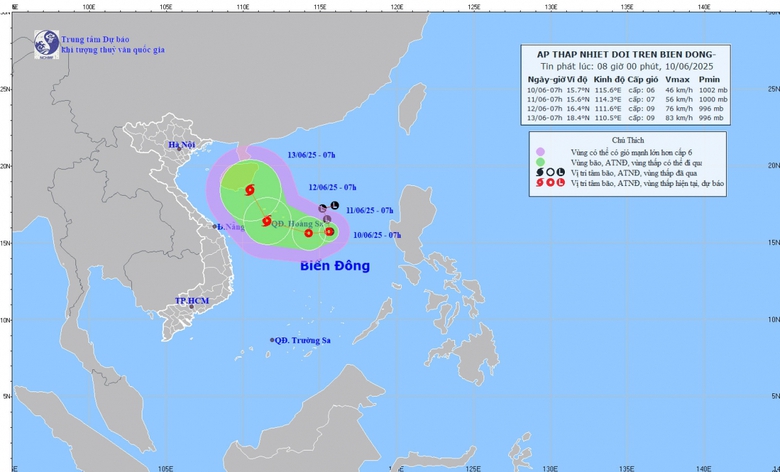 C&oacute; thể h&igrave;nh th&agrave;nh b&atilde;o trong hai ng&agrave;y tới- Ảnh 1.