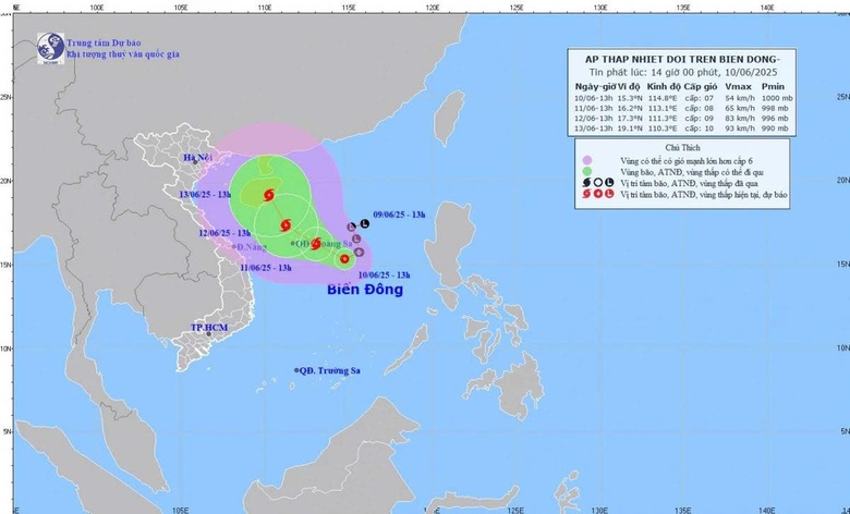Bộ X&acirc;y dựng ra c&ocirc;ng điện khẩn ứng ph&oacute; &aacute;p thấp nhiệt đới tr&ecirc;n Biển Đ&ocirc;ng- Ảnh 1.