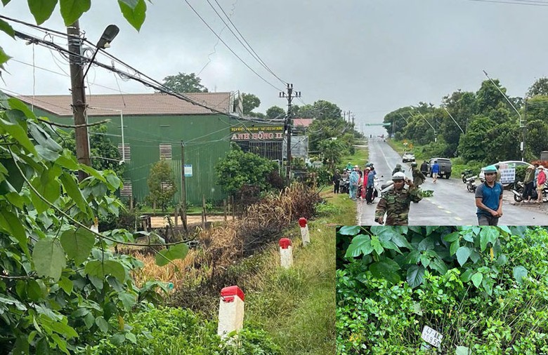 Hiện trường xảy ra vụ việc. Hiện trường xảy ra vụ việc.