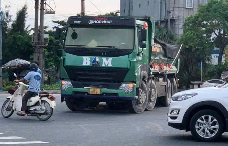 Hiện trường vụ tai nạn.