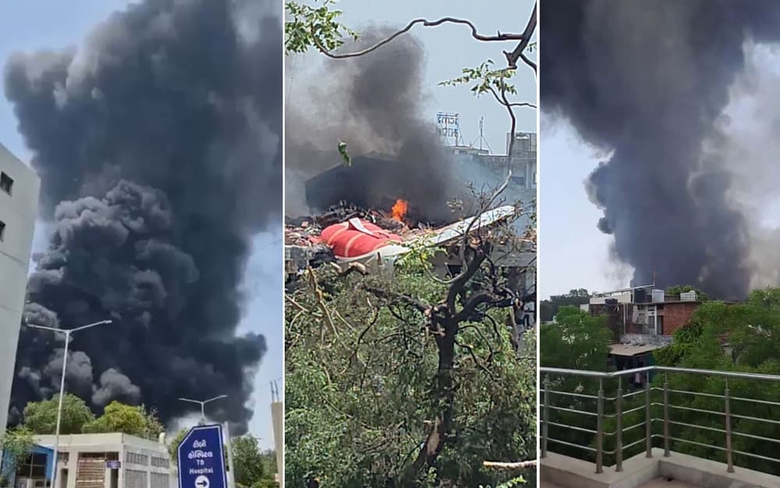 Khoảnh khắc m&aacute;y bay Ấn Độ chở 242 kh&aacute;ch b&ugrave;ng nổ khi lao xuống đất- Ảnh 1.