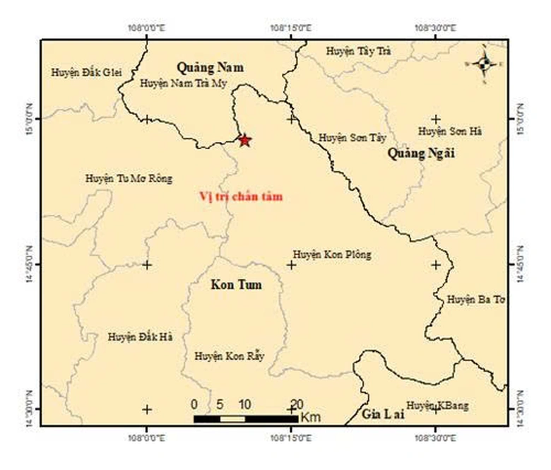 Kon Tum: Li&ecirc;n tiếp xảy ra nhiều trận động đất tại huyện Kon Pl&ocirc;ng- Ảnh 1.