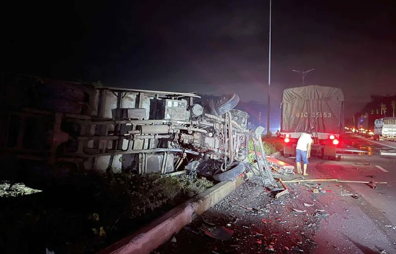 Hiện trường vụ tai nạn.