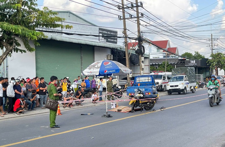 Hiện trường vụ tai nạn.