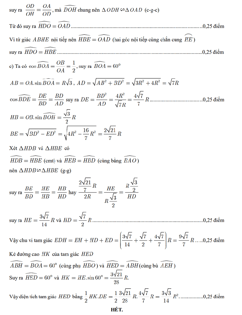 Đ&aacute;p &aacute;n đề thi tuyển sinh lớp 10 m&ocirc;n To&aacute;n TP.HCM năm 2025- Ảnh 5.