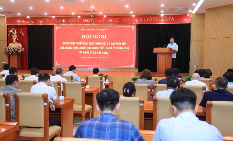 Đảng bộ Bộ X&acirc;y dựng qu&aacute;n triệt c&aacute;c văn bản mới của Đảng, Nh&agrave; nước- Ảnh 3.