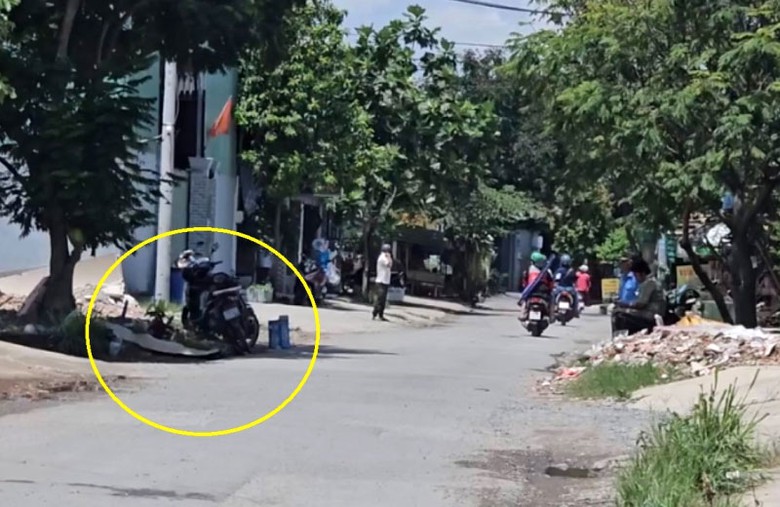 Hiện trường vụ tai nạn.