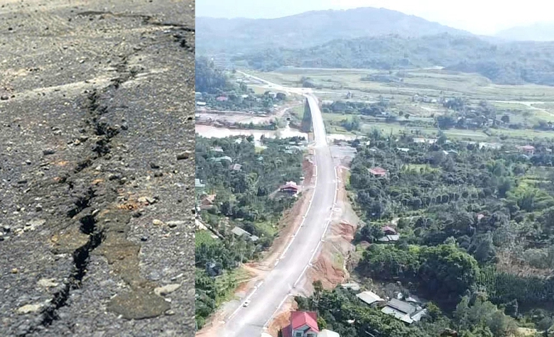 Xử l&yacute; dứt điểm vết nứt tr&ecirc;n đường nối cầu L&agrave;ng Gi&agrave;ng ở L&agrave;o Cai- Ảnh 1.