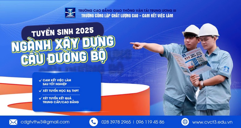 Trường Cao đẳng GTVT Trung ương III đào tạo nhiều ngành đạt chuẩn quốc tế- Ảnh 1. Trường Cao đẳng GTVT Trung ương III đào tạo nhiều ngành đạt chuẩn quốc tế- Ảnh 1.