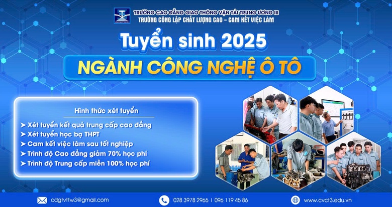 Trường Cao đẳng GTVT Trung ương III đào tạo nhiều ngành đạt chuẩn quốc tế- Ảnh 2. Trường Cao đẳng GTVT Trung ương III đào tạo nhiều ngành đạt chuẩn quốc tế- Ảnh 2.