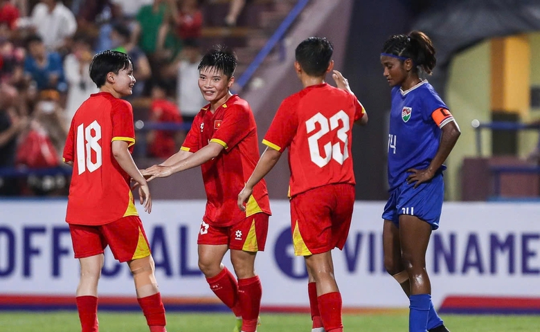 Hủy diệt Maldives, tuyển nữ Việt Nam khởi đầu như mơ tại v&ograve;ng loại giải ch&acirc;u &Aacute;- Ảnh 2.
